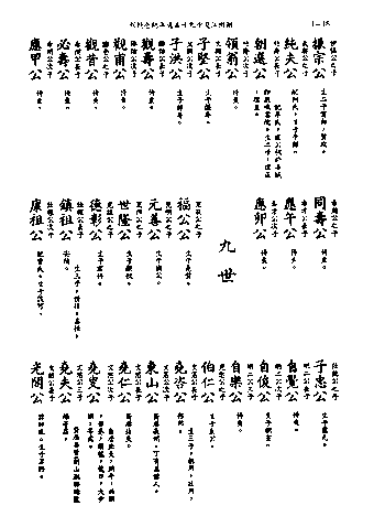 黃姓世系族譜 · 第九輯 · 第 19 頁（原書 I-18）