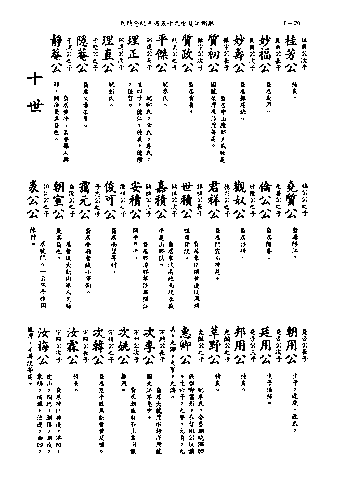黃姓世系族譜 · 第九輯 · 第 21 頁（原書 I-20）