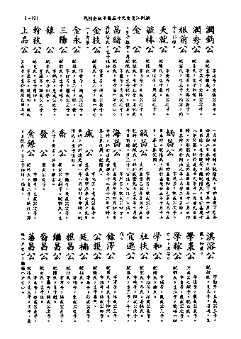 黃姓世系族譜 · 第九輯 · 第 122 頁（原書 I-121）