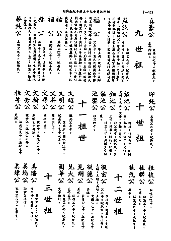 黃姓世系族譜 · 第九輯 · 第 125 頁（原書 I-124）